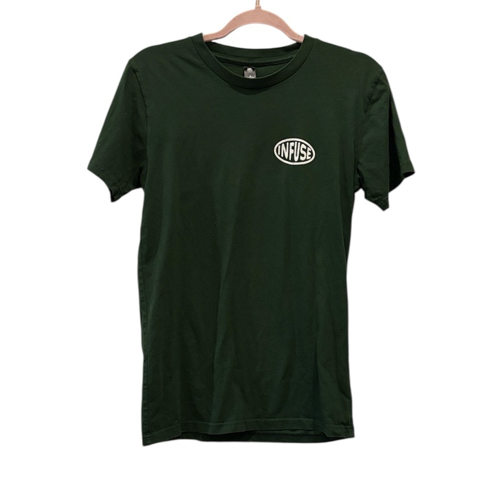 Staple AS Colour Infuse Dark Green Short Sleeve Tee Small Crewneck T-shirt